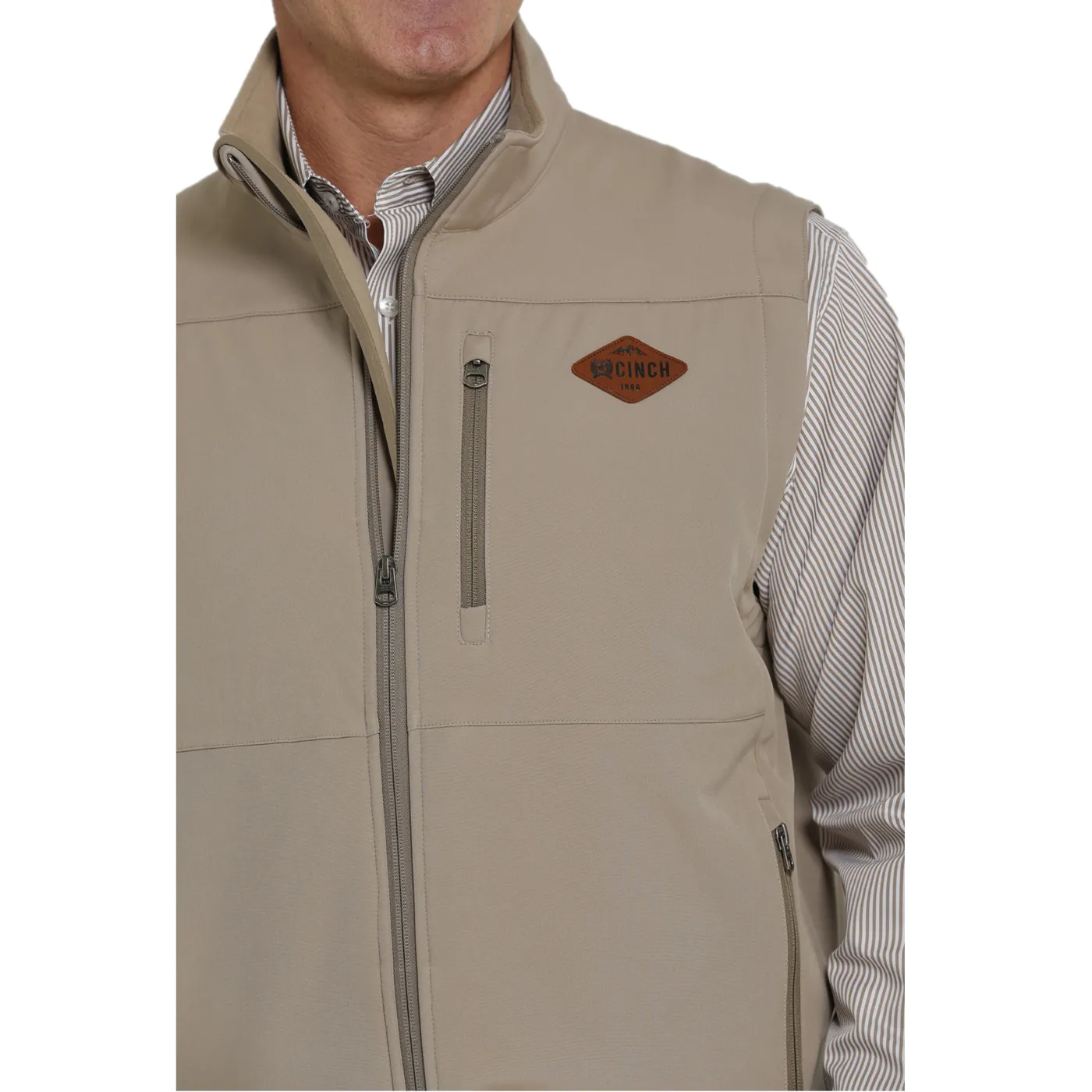 Cinch® Men's Concealed To Carry Khaki Bonded Vest MWV1541007