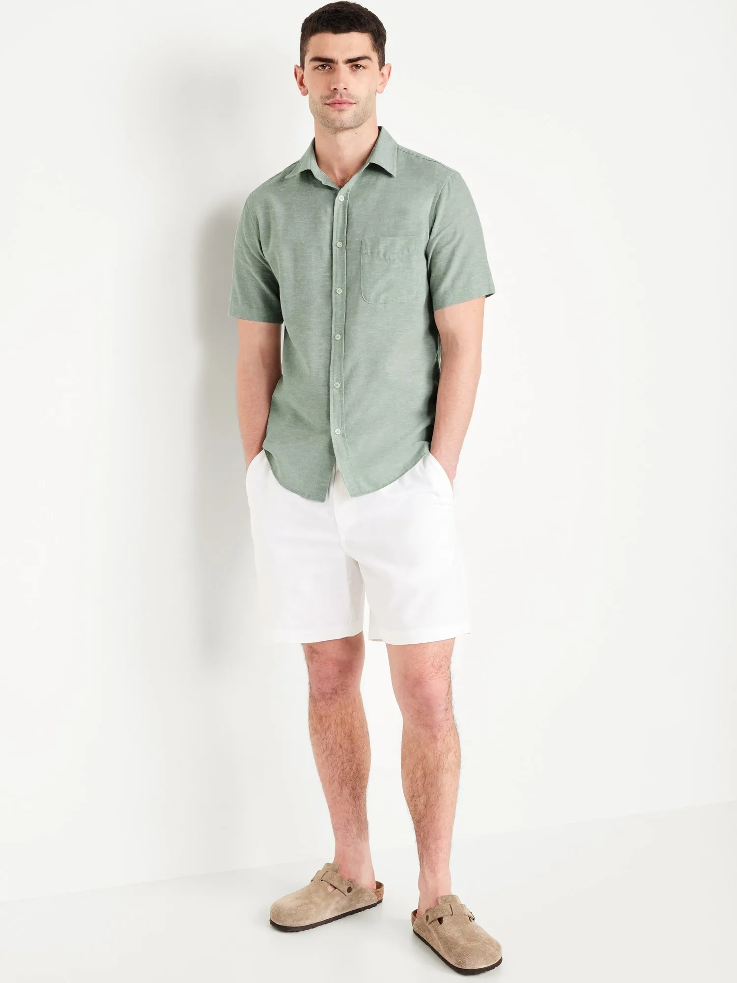 Classic Fit Everyday Linen-Blend Shirt
