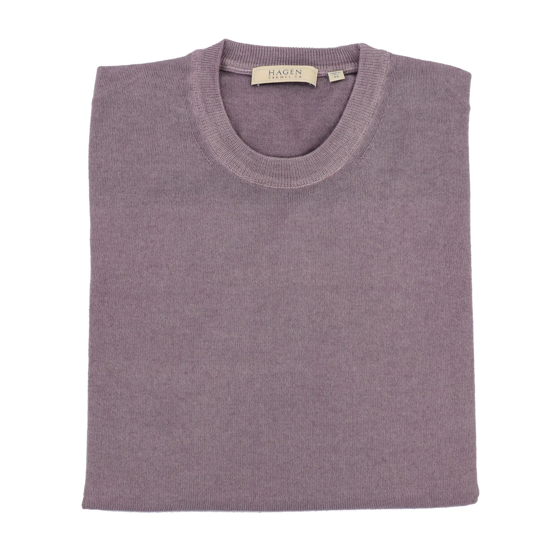 Classic Merino Crew Neck Sweater in Lilac
