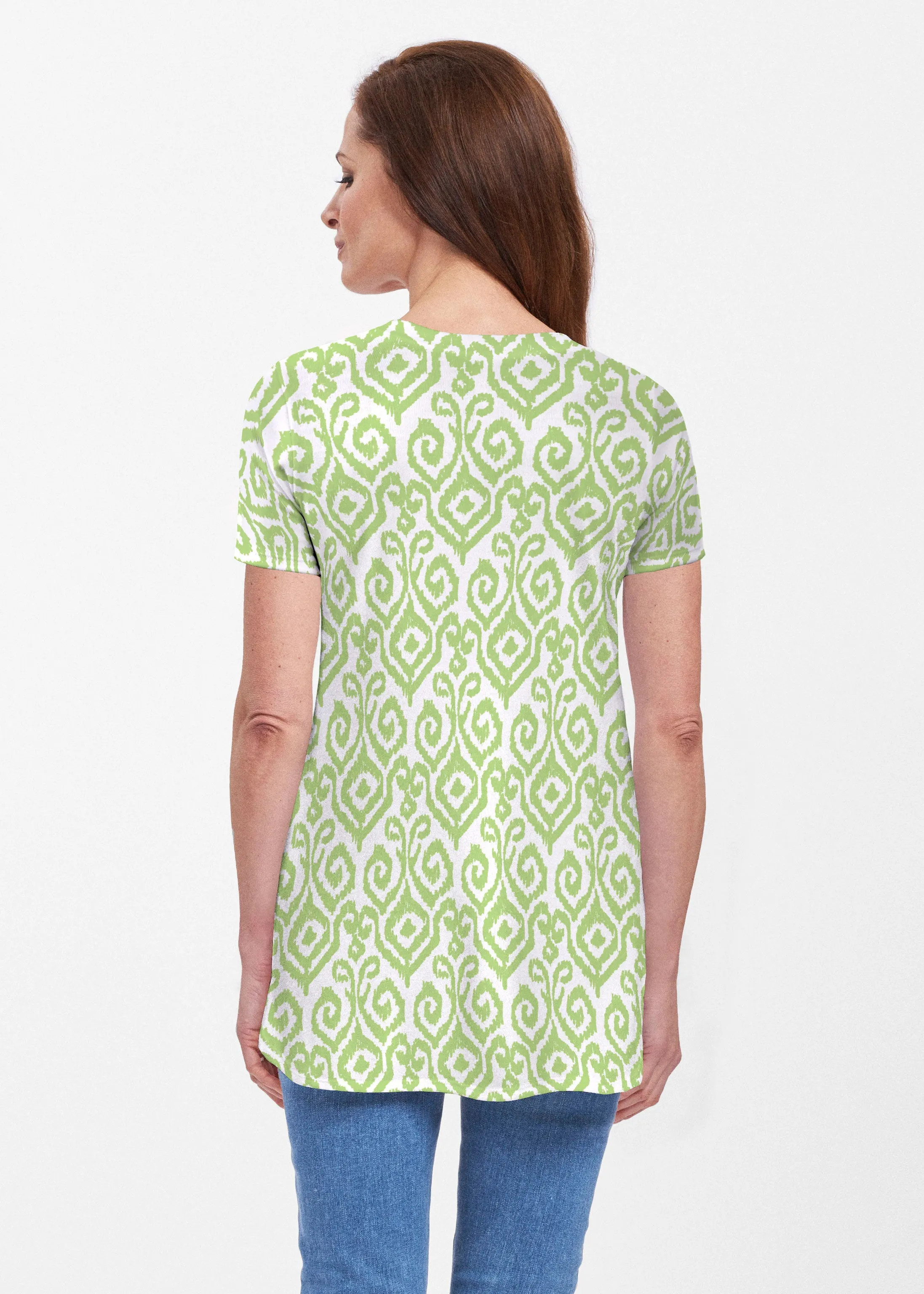 Crayola Aqua- Lime (8029) ~ Short Sleeve Butterknit tunic