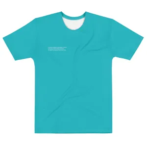 Cyan Climate Change Global Warming Statement - Sustainably Made Men's Short Sleeve Tee