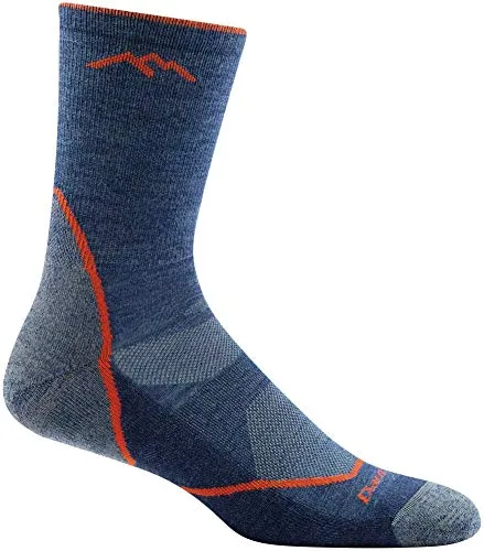Darn Tough Mens 1972 Light Hiker Micro Crew Lightweight with Cushion Merino Wool Socks