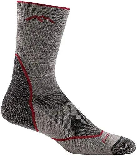 Darn Tough Mens 1972 Light Hiker Micro Crew Lightweight with Cushion Merino Wool Socks