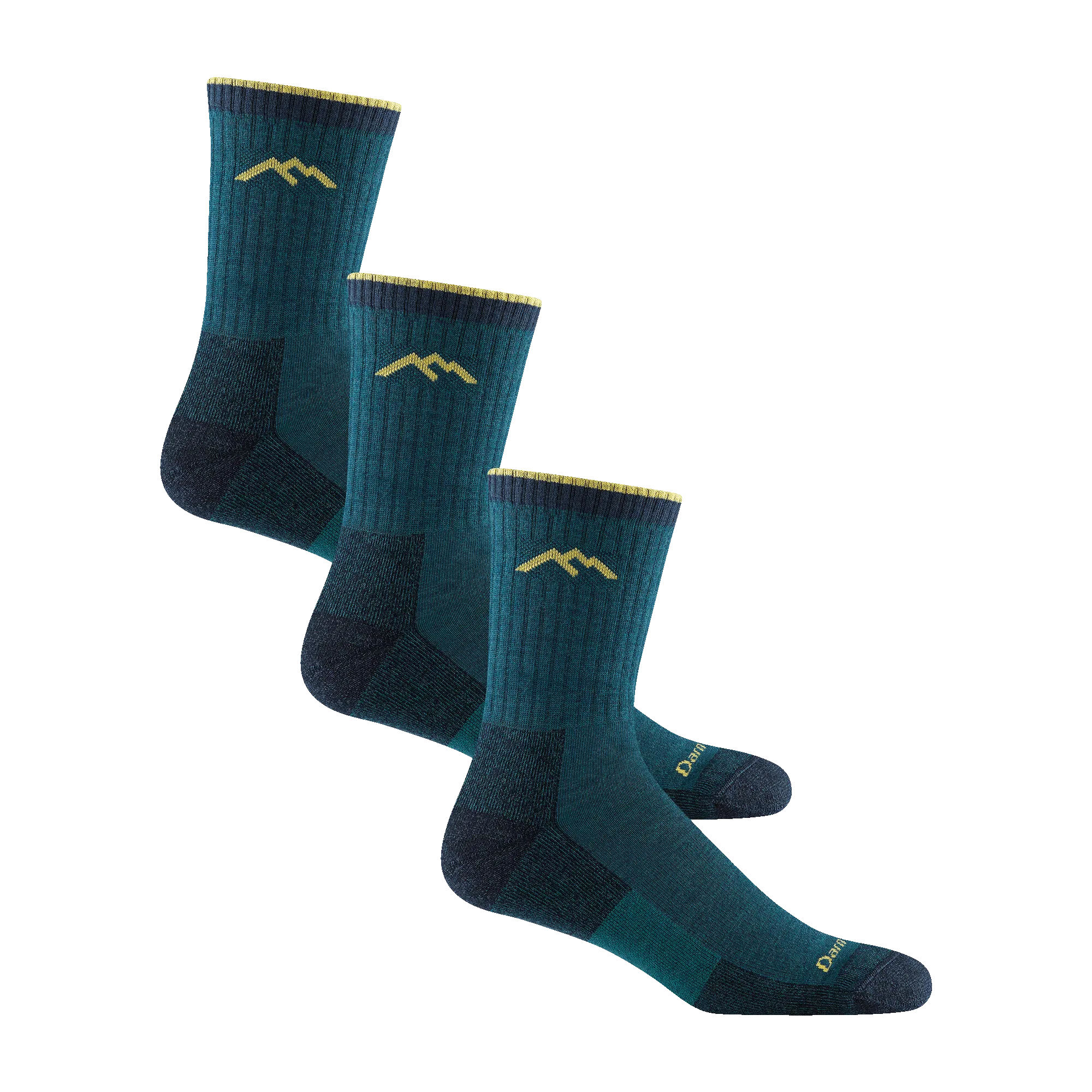 Darn Tough Mens Hiker Micro Crew Midweight Hiking 3-Pack Socks