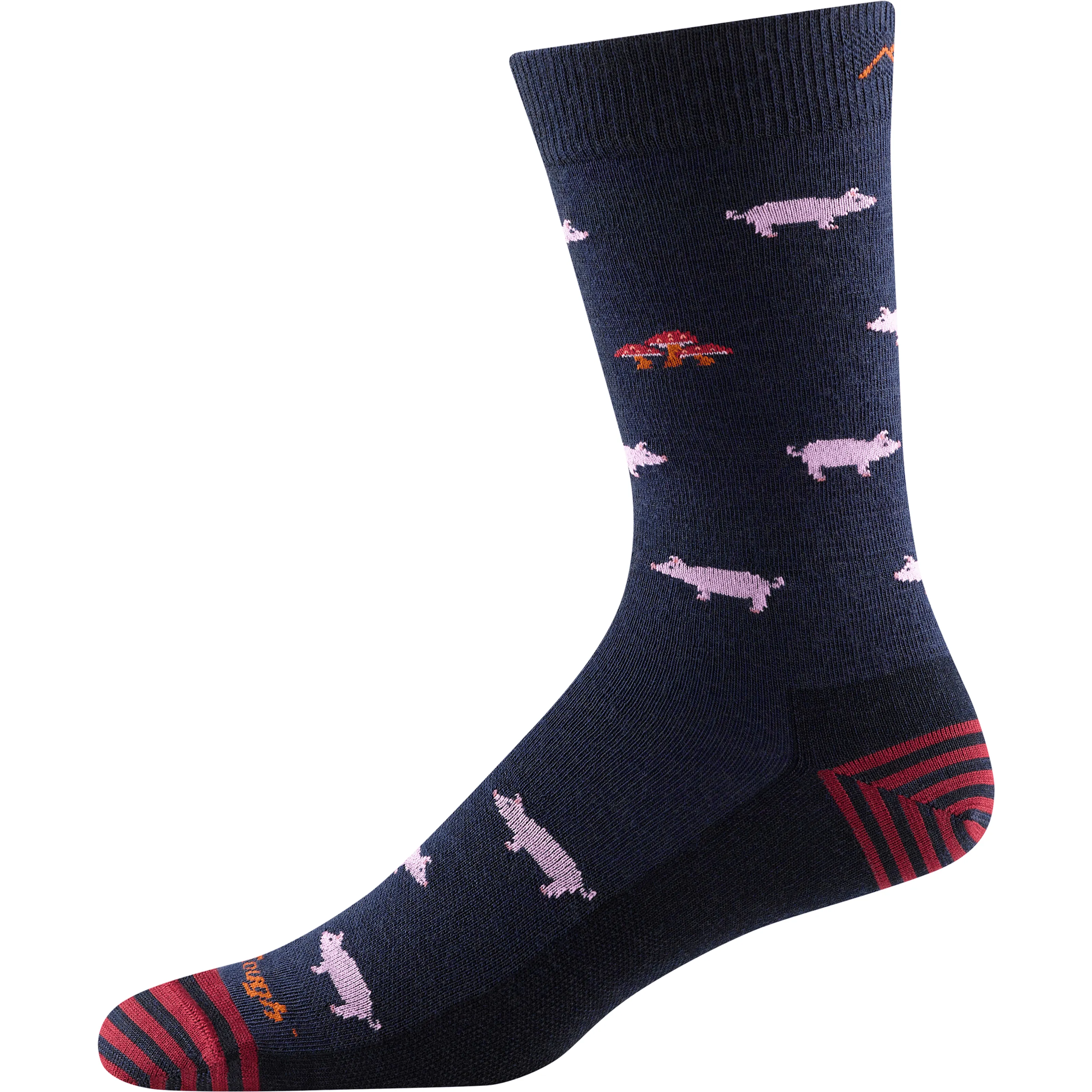 Darn Tough Mens Truffle Hog Crew Lightweight Lifestyle Socks - Clearance