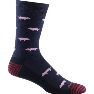 Darn Tough Mens Truffle Hog Crew Lightweight Lifestyle Socks - Clearance