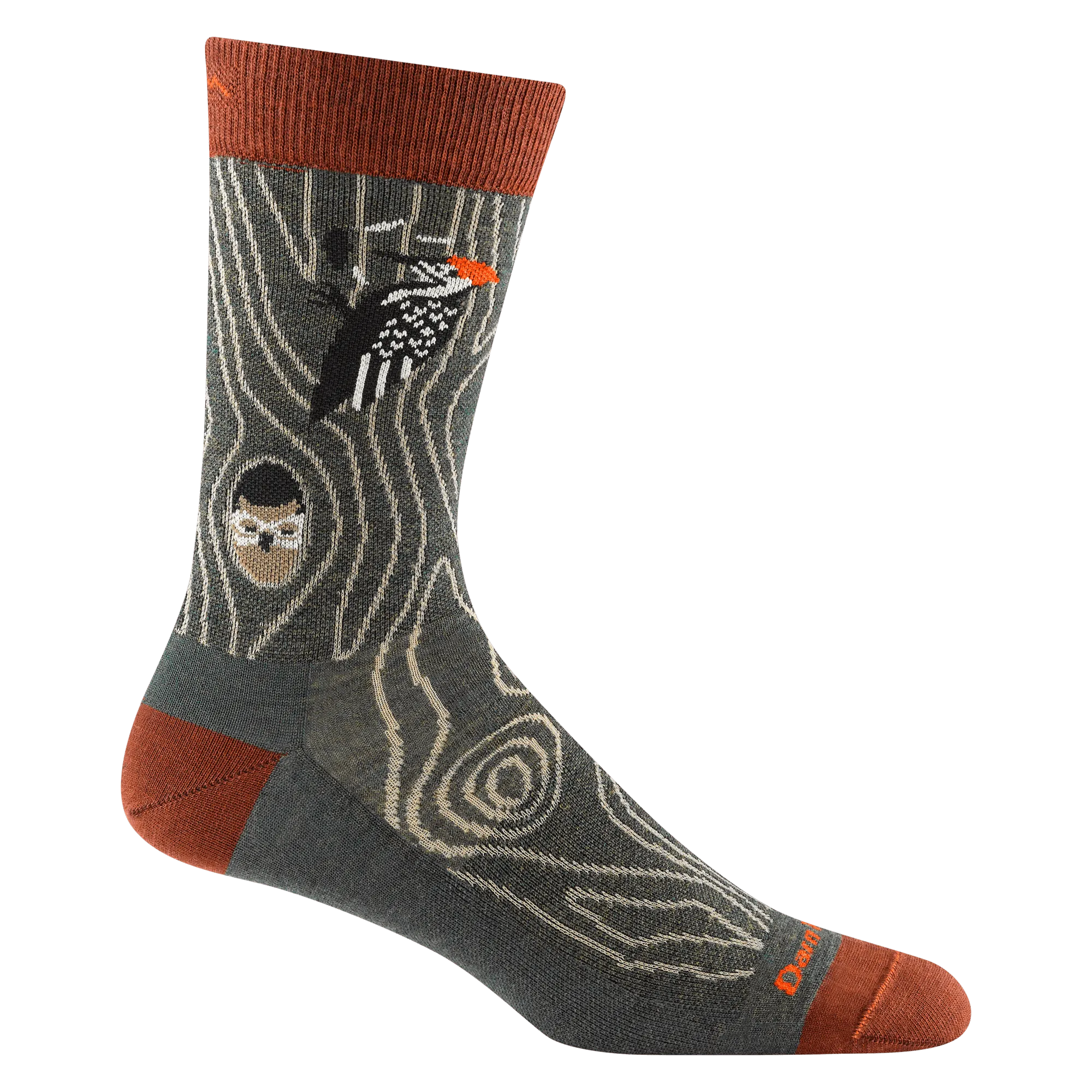 Darn Tough Mens Woody Crew Lightweight Lifestyle Socks