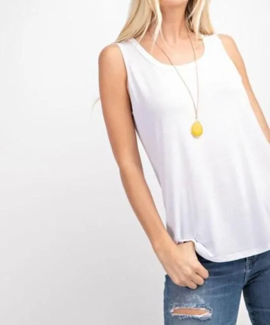 Darsa Blanche Tank Top