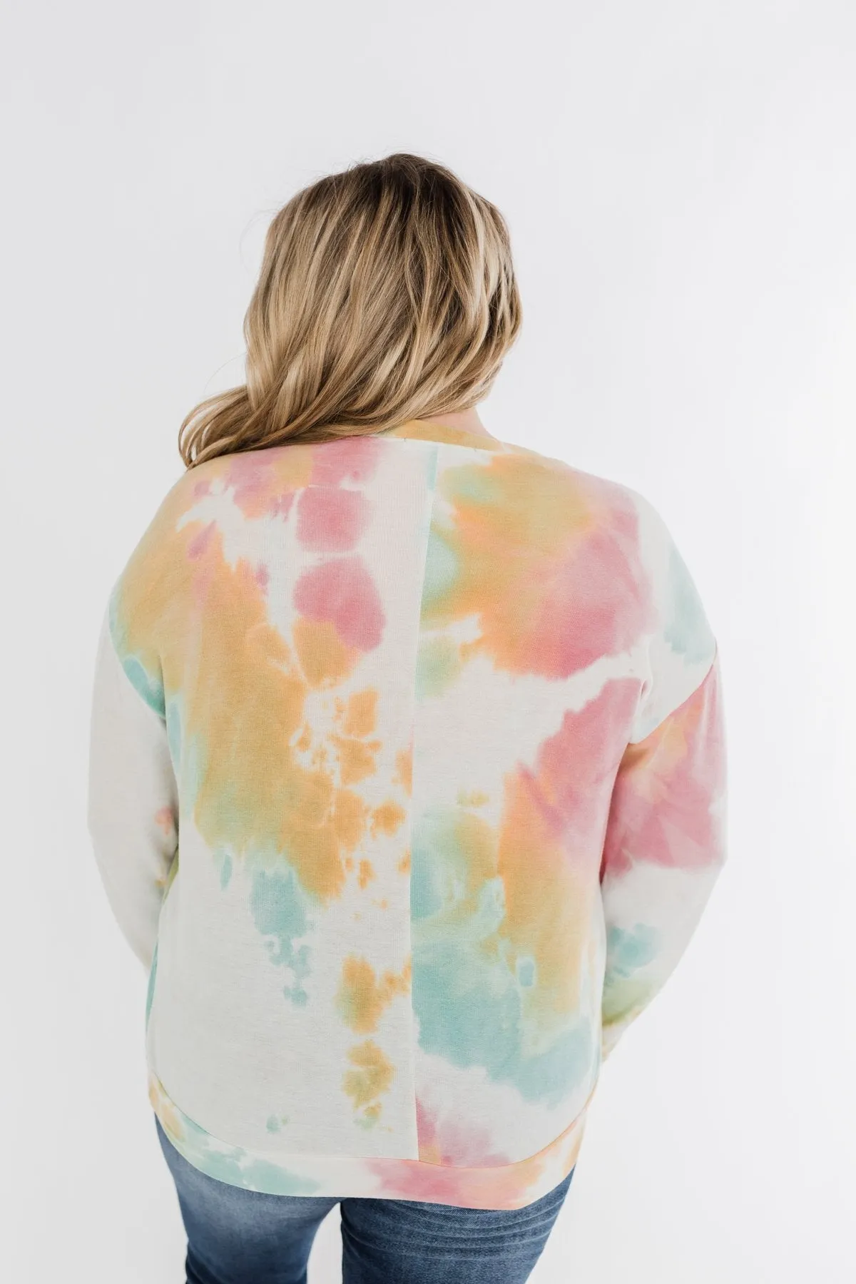 Daydream Long Sleeve Tie Dye Top- Pink, Mustard, Mint