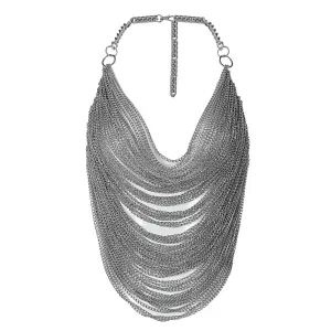 Dazzling Drapes Chain Halter Top