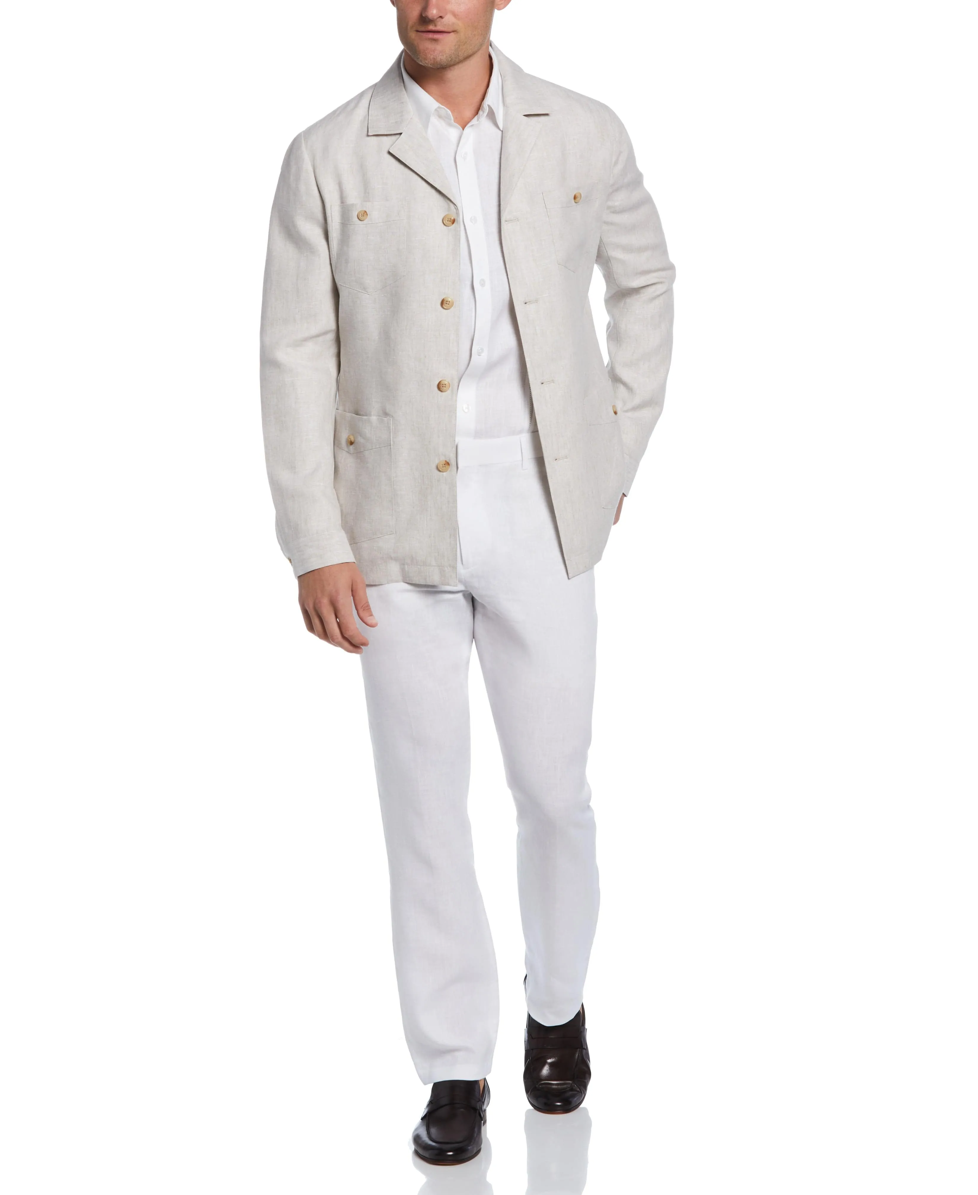 Delave Linen Guayabera Jacket