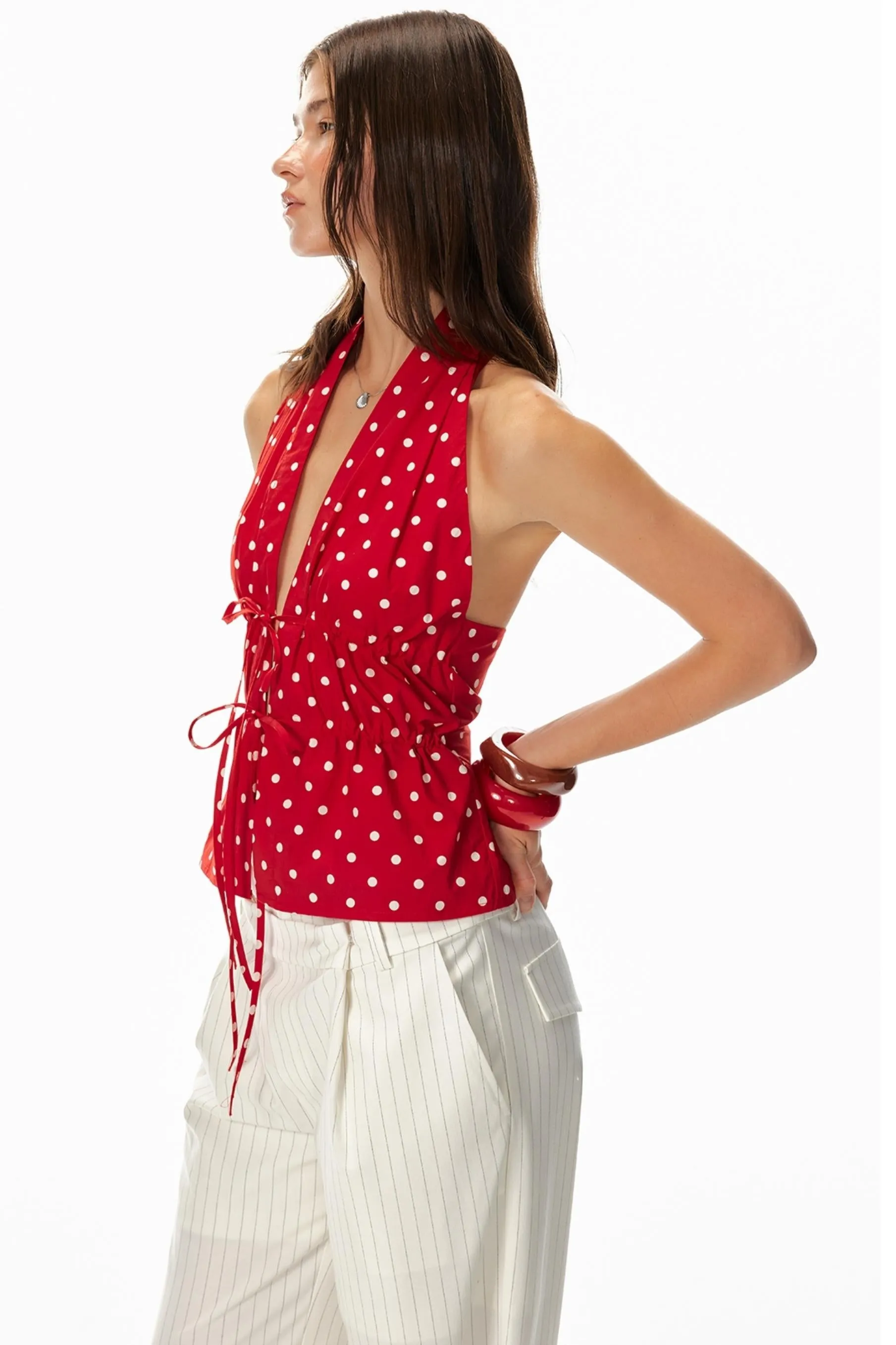 Dot Halter Vest