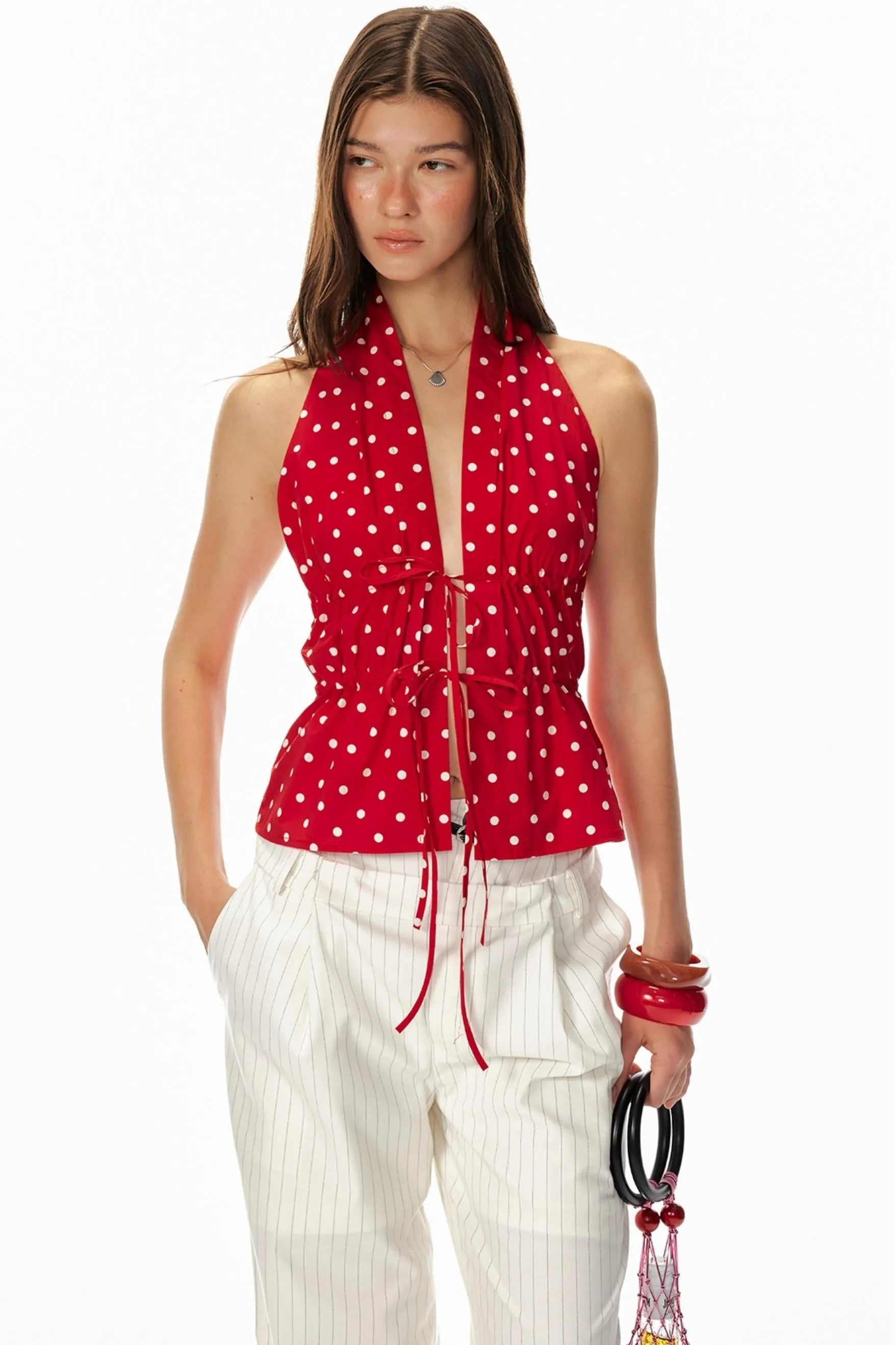 Dot Halter Vest