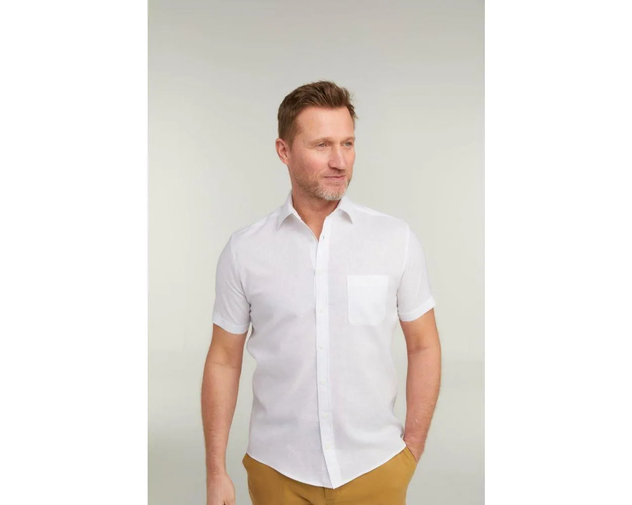 Double Two Men's Plus Size Linen Blend Casual Shirt in 3 Colour Options 2XL to 5XL (DTLS1113)