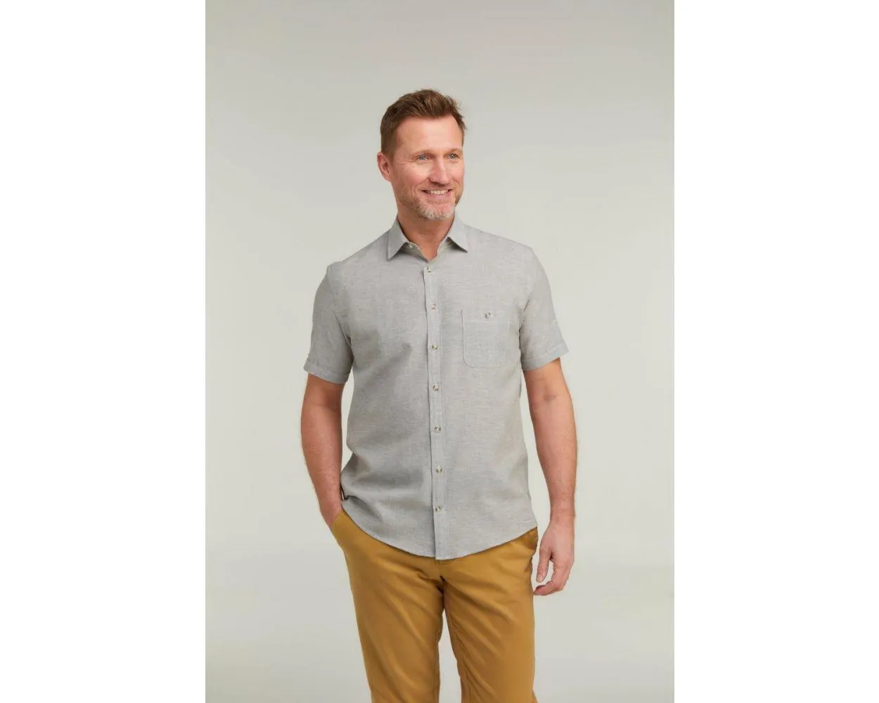 Double Two Men's Plus Size Linen Blend Casual Shirt in 3 Colour Options 2XL to 5XL (DTLS1113)