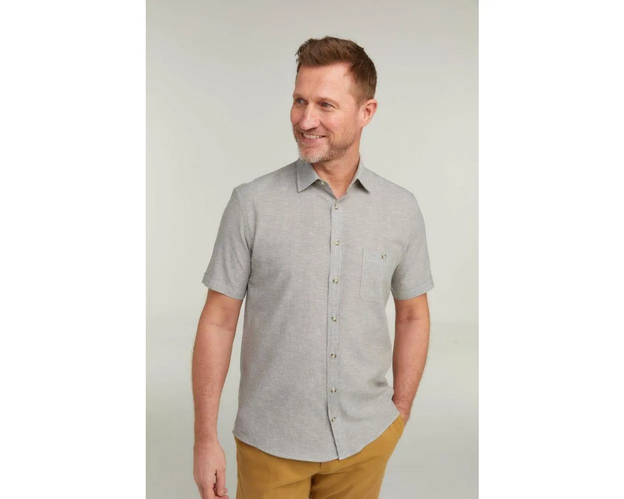 Double Two Men's Plus Size Linen Blend Casual Shirt in 3 Colour Options 2XL to 5XL (DTLS1113)