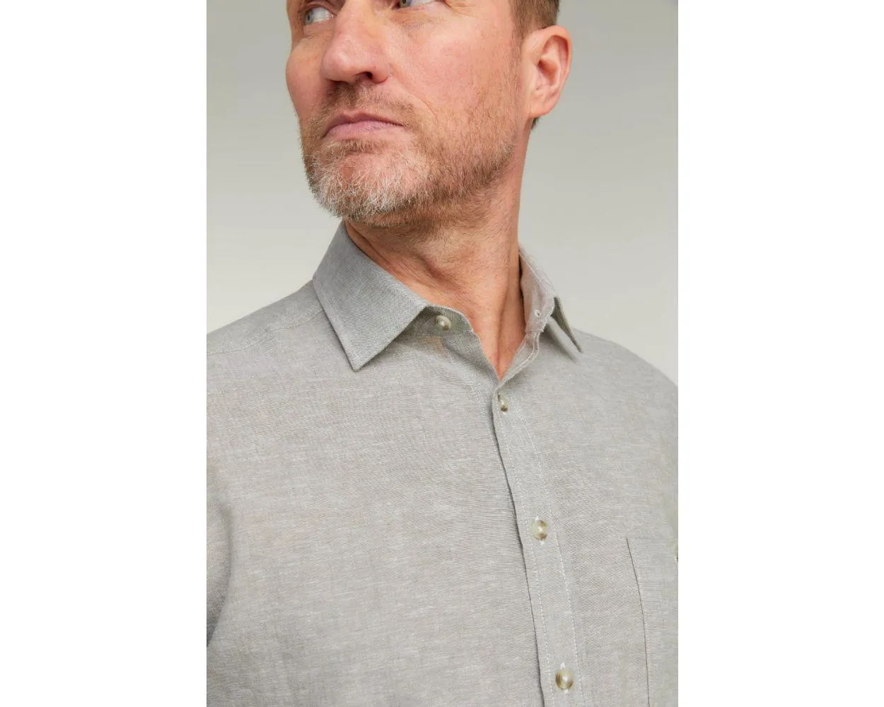 Double Two Men's Plus Size Linen Blend Casual Shirt in 3 Colour Options 2XL to 5XL (DTLS1113)