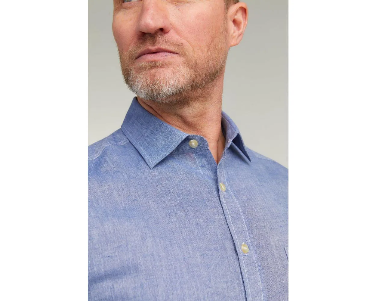 Double Two Men's Plus Size Linen Blend Casual Shirt in 3 Colour Options 2XL to 5XL (DTLS1113)