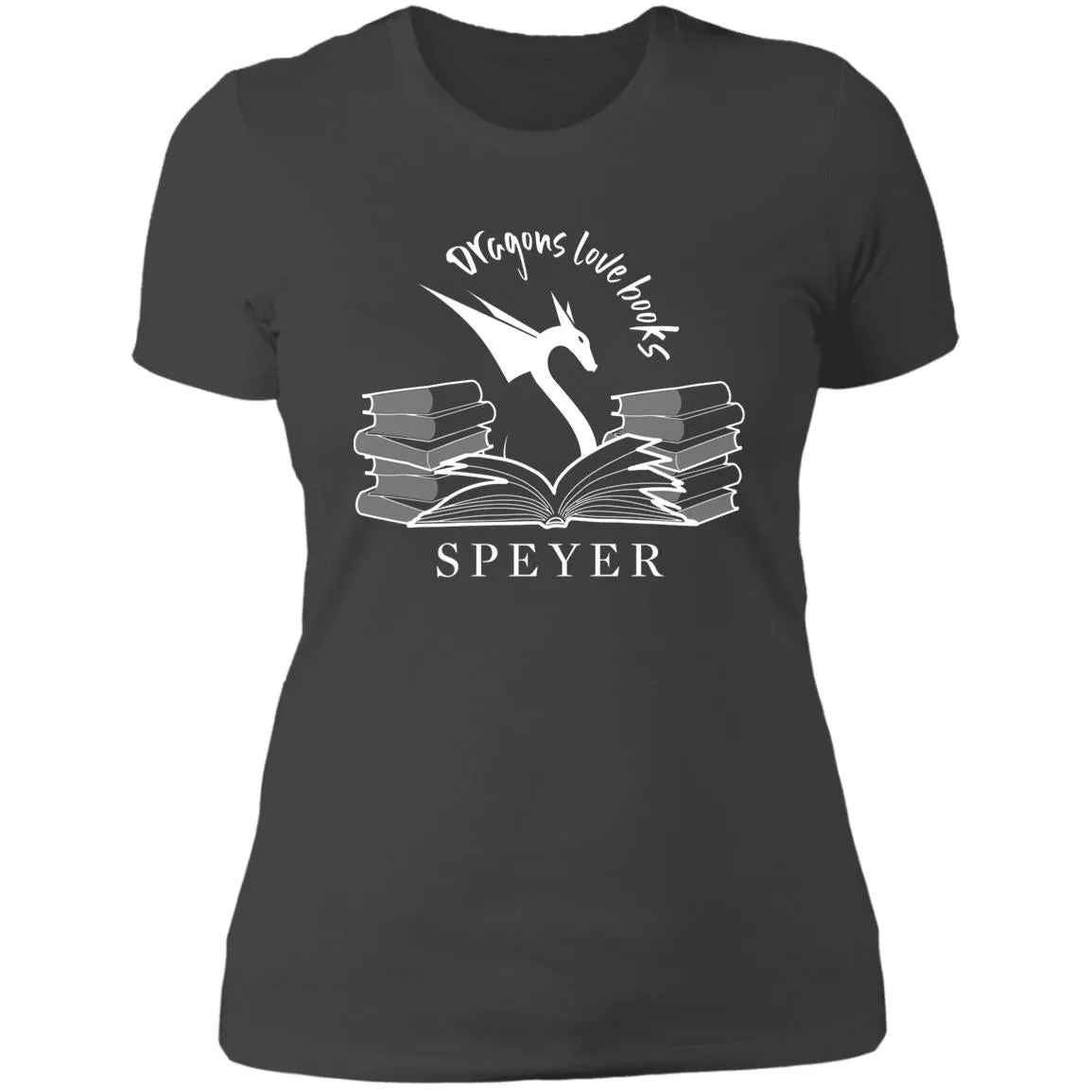 Dragons Love Books Ladies Fit