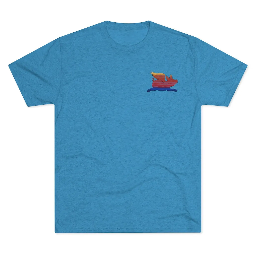 E-2 Sunset Theme - “Go Ugly Early” Unisex Tri-Blend Crew Tee
