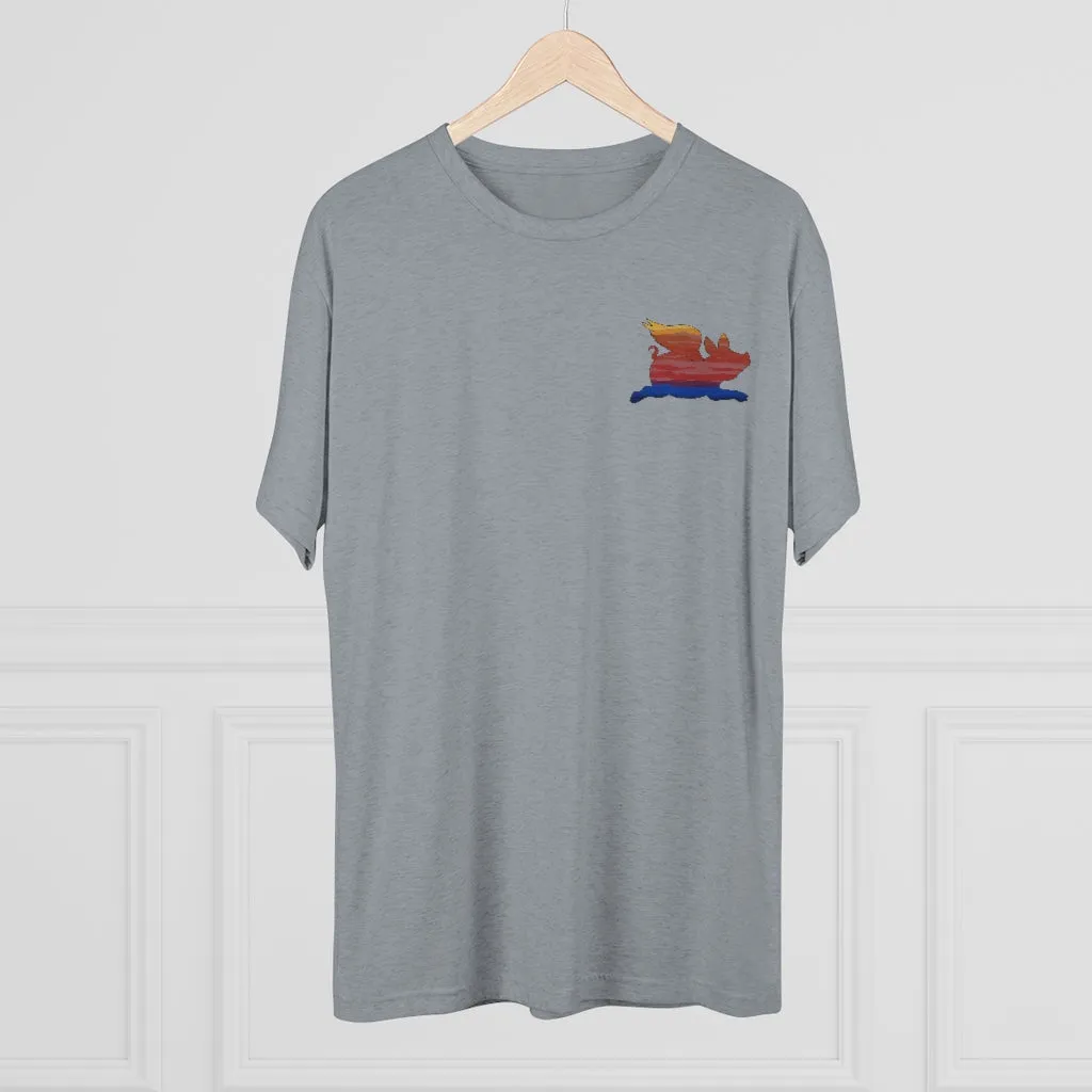 E-2 Sunset Theme - “Go Ugly Early” Unisex Tri-Blend Crew Tee