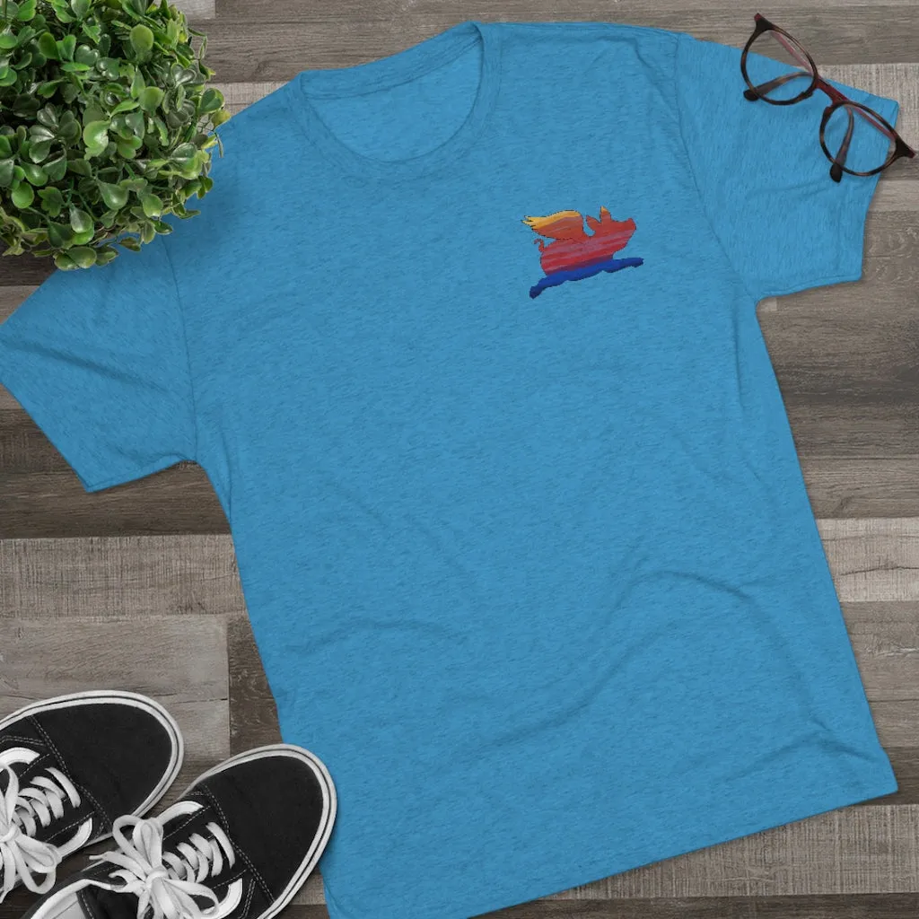 E-2 Sunset Theme - “Go Ugly Early” Unisex Tri-Blend Crew Tee
