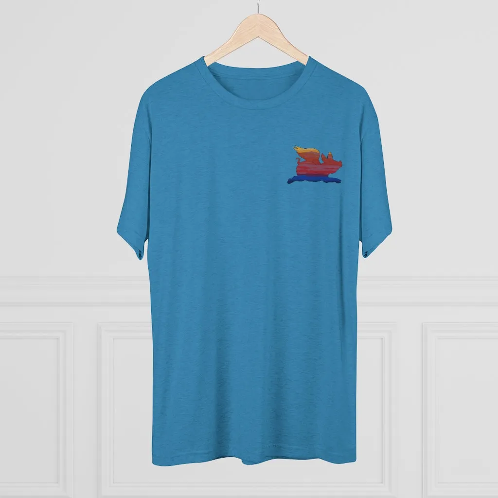 E-2 Sunset Theme - “Go Ugly Early” Unisex Tri-Blend Crew Tee