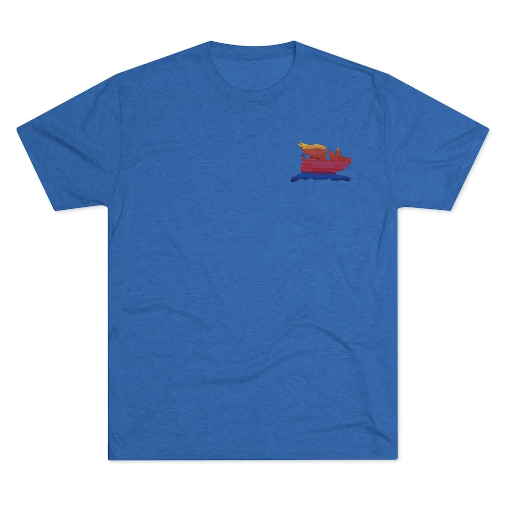 E-2 Sunset Theme - “Go Ugly Early” Unisex Tri-Blend Crew Tee