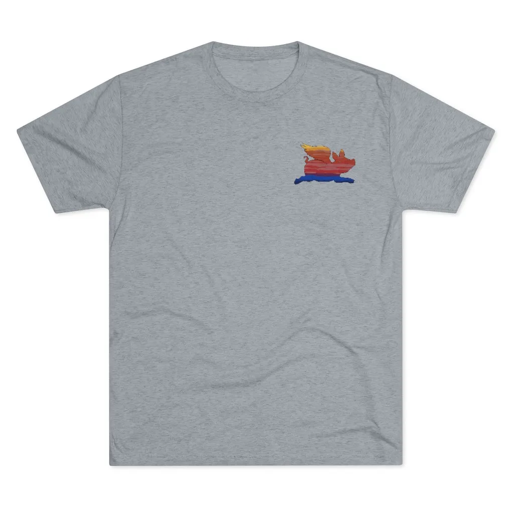 E-2 Sunset Theme - “Go Ugly Early” Unisex Tri-Blend Crew Tee