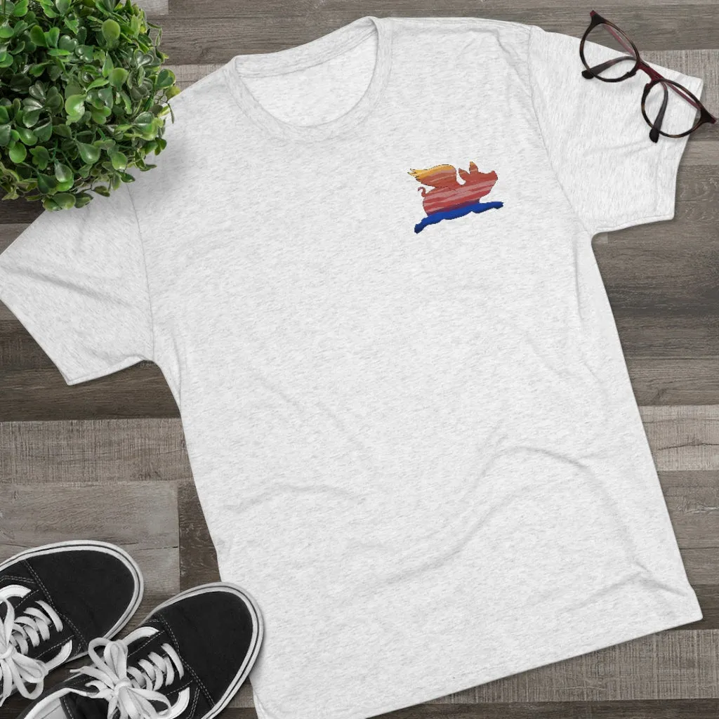 E-2 Sunset Theme - “Go Ugly Early” Unisex Tri-Blend Crew Tee