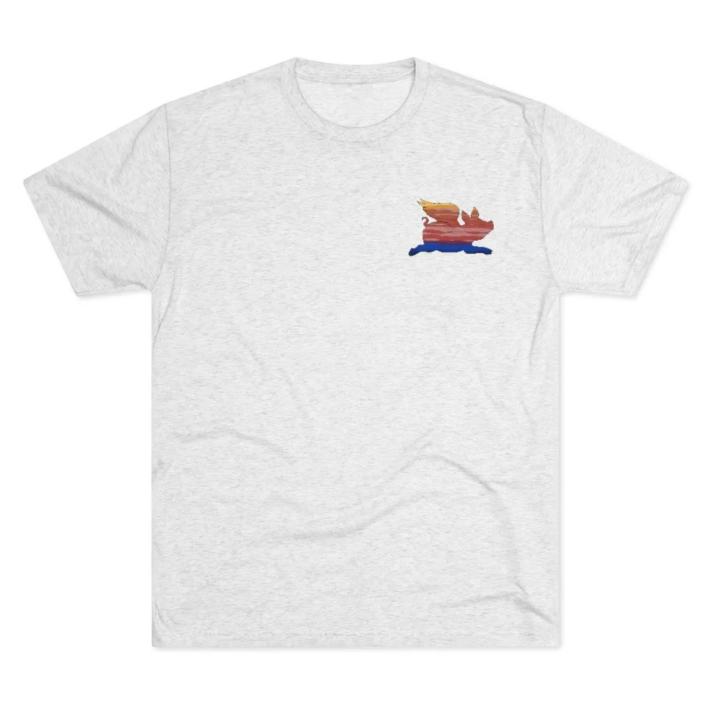 E-2 Sunset Theme - “Go Ugly Early” Unisex Tri-Blend Crew Tee