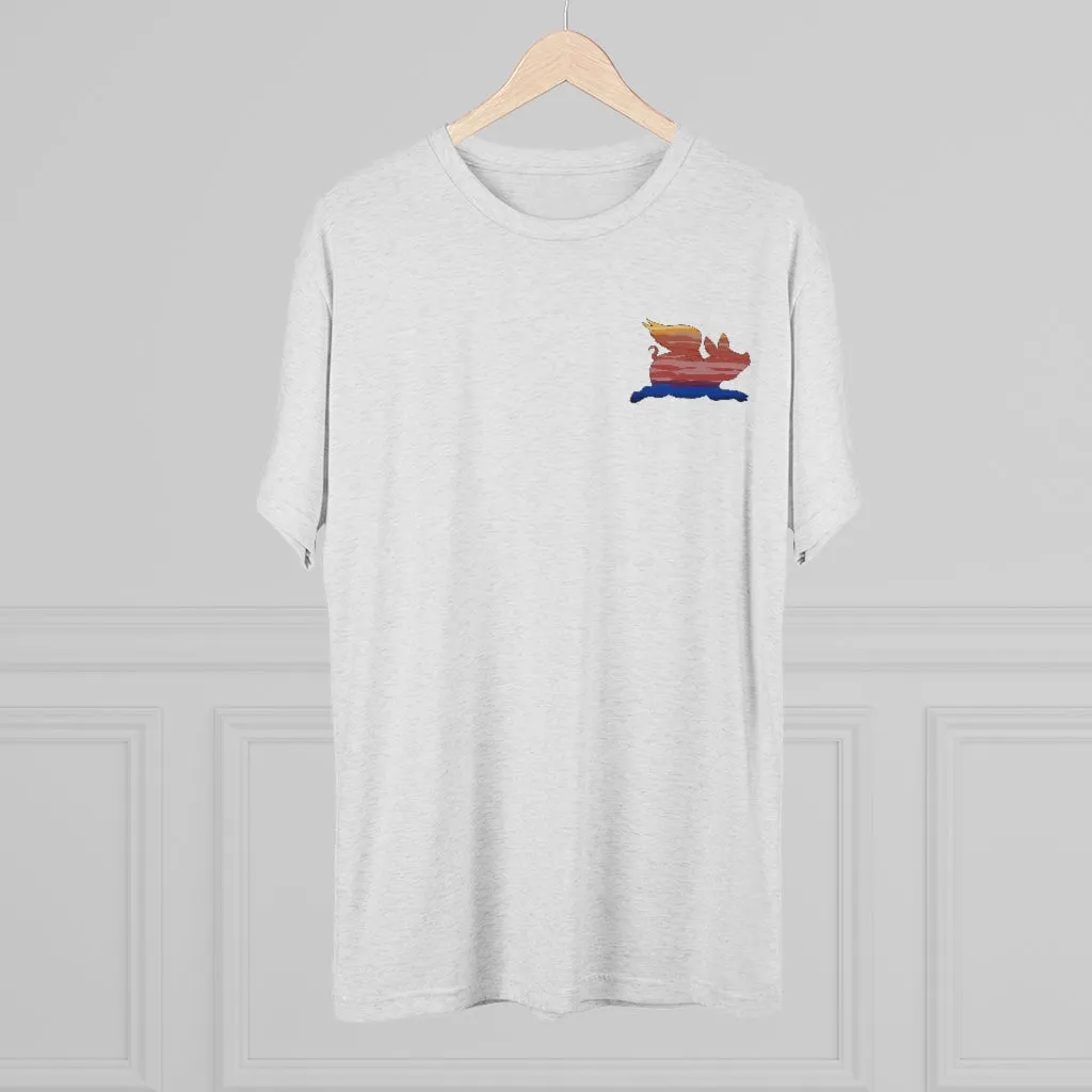 E-2 Sunset Theme - “Go Ugly Early” Unisex Tri-Blend Crew Tee