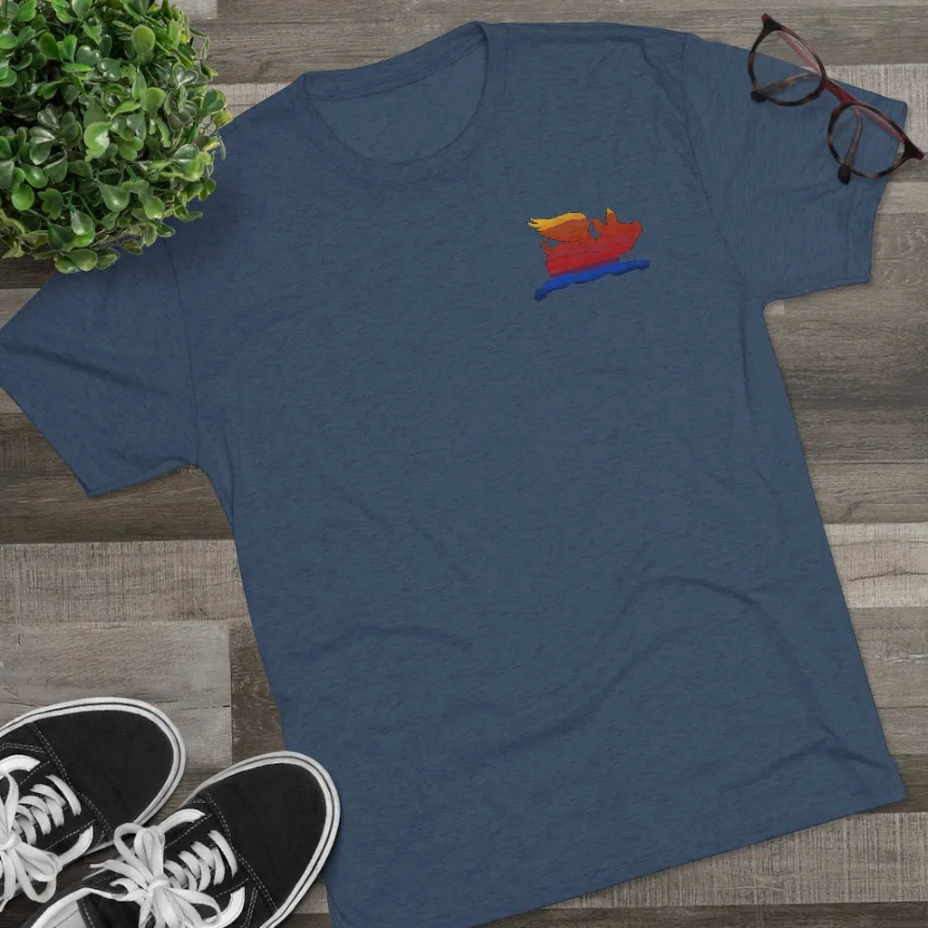E-2 Sunset Theme - “Go Ugly Early” Unisex Tri-Blend Crew Tee