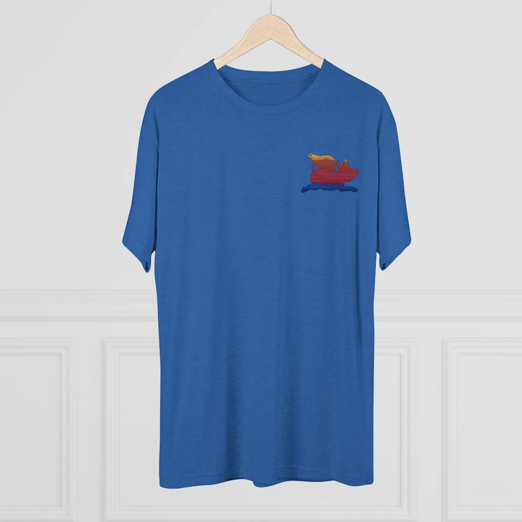 E-2 Sunset Theme - “Go Ugly Early” Unisex Tri-Blend Crew Tee