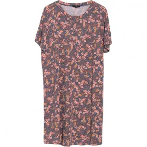 Eclair Women's Plus Size Hacci Knit Floral Print Dress