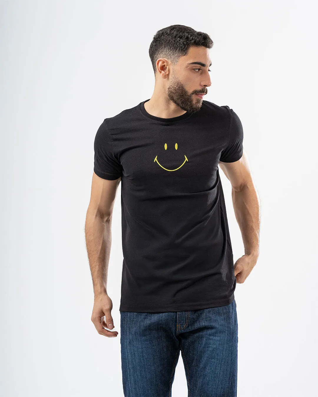 Embroidered Men's Short Sleeve T-shirt