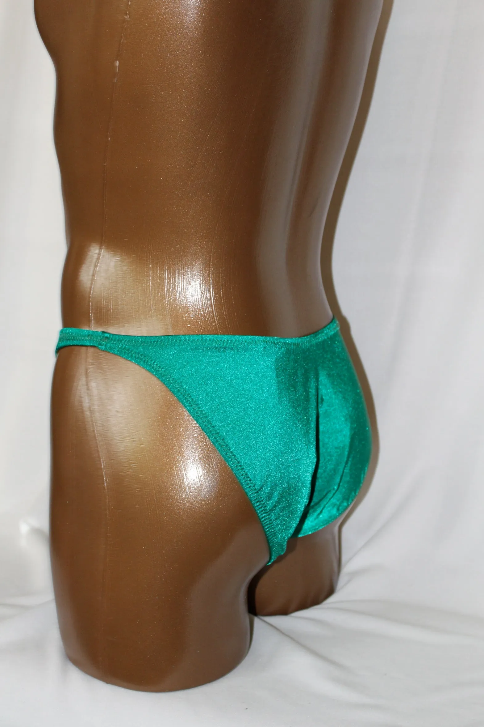Emerald Green Spandex Posing Trunks