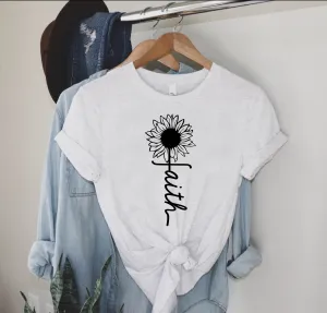 Faith Sunflower Shirt - Unisex Crew