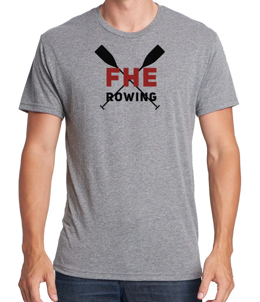 FHE ROWING RED OARS Men's Tri-Blend Short Sleeve Tee