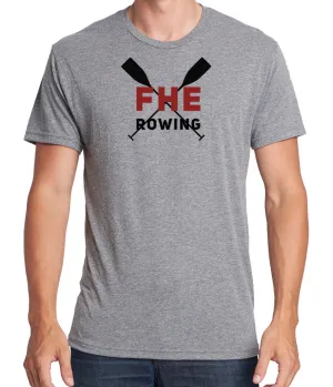 FHE ROWING RED OARS Men's Tri-Blend Short Sleeve Tee