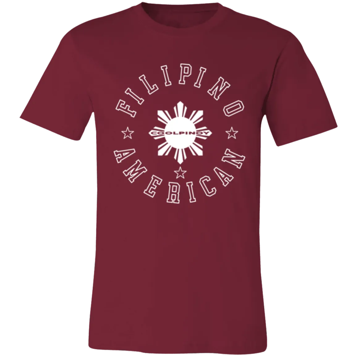 Filipino American White Sun Unisex Jersey T-Shirt