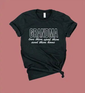 Grandma Love Them Spoil Them Shirt | Grandma Shirts | Unisex Crew