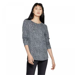 Grayson/Threads Women's Leopard Print Long Sleeve T-Shirt
