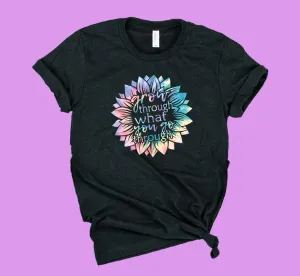 Grow Through What You Go Through Pastel Tie Dye Shirt | Unisex Shirt