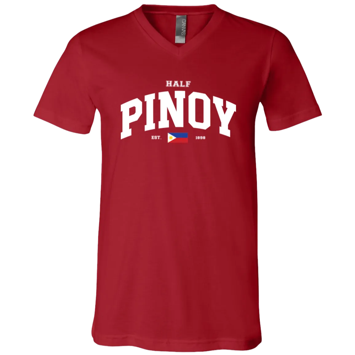 Half Pinoy Unisex Jersey V-Neck T-Shirt