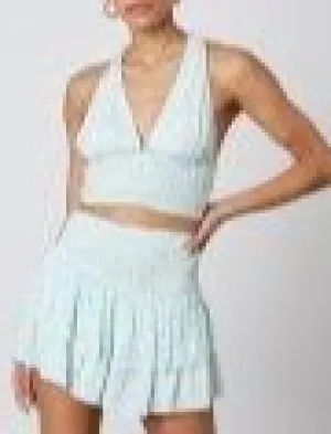 Halter Floral Crop Top