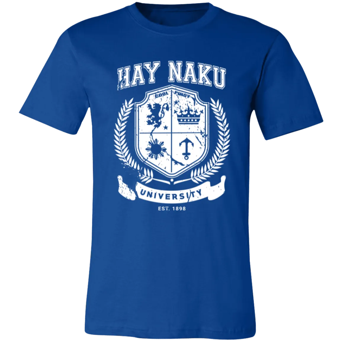 Hay Naku University Distressed CP Unisex Jersey T-Shirt
