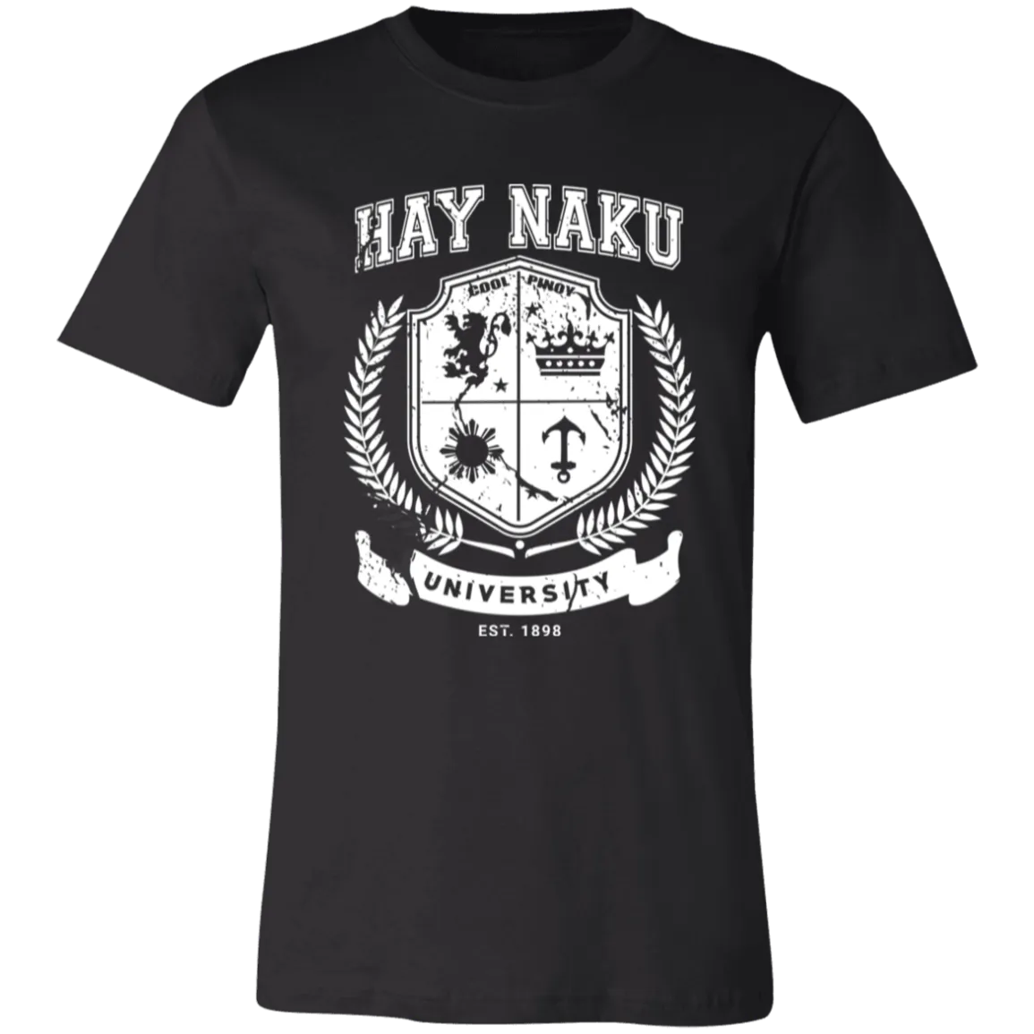 Hay Naku University Distressed CP Unisex Jersey T-Shirt