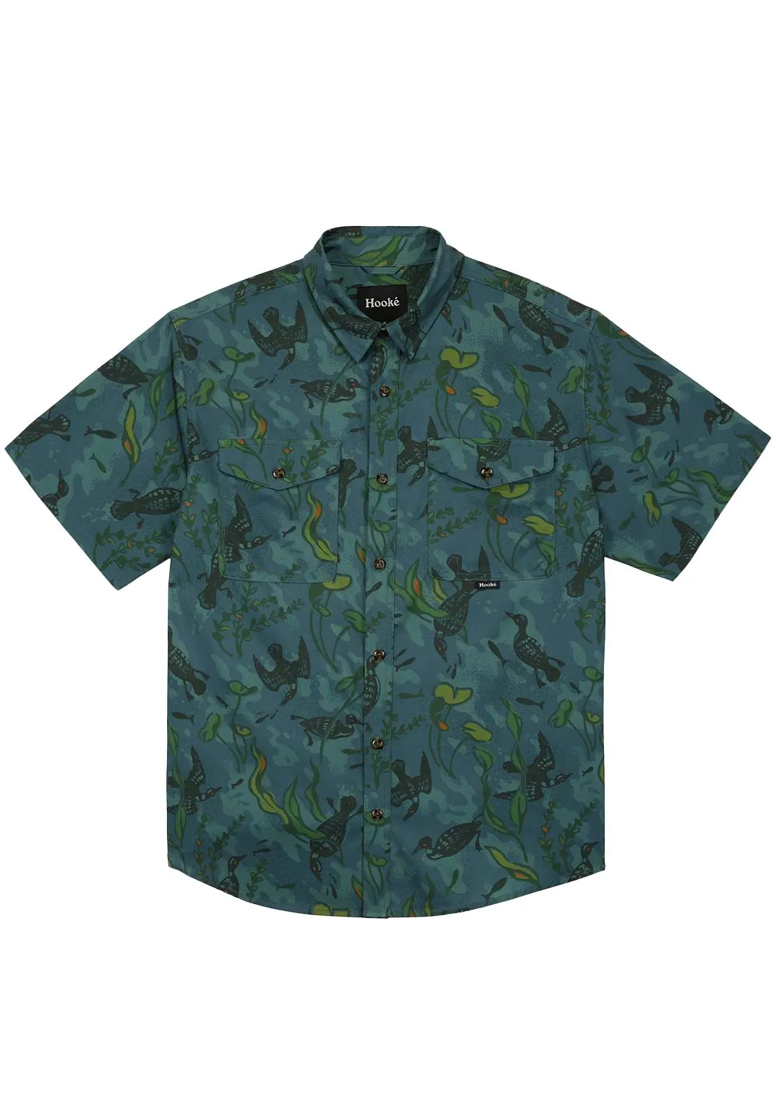 Hooké Men's Diving Loonie Button Up Shirt