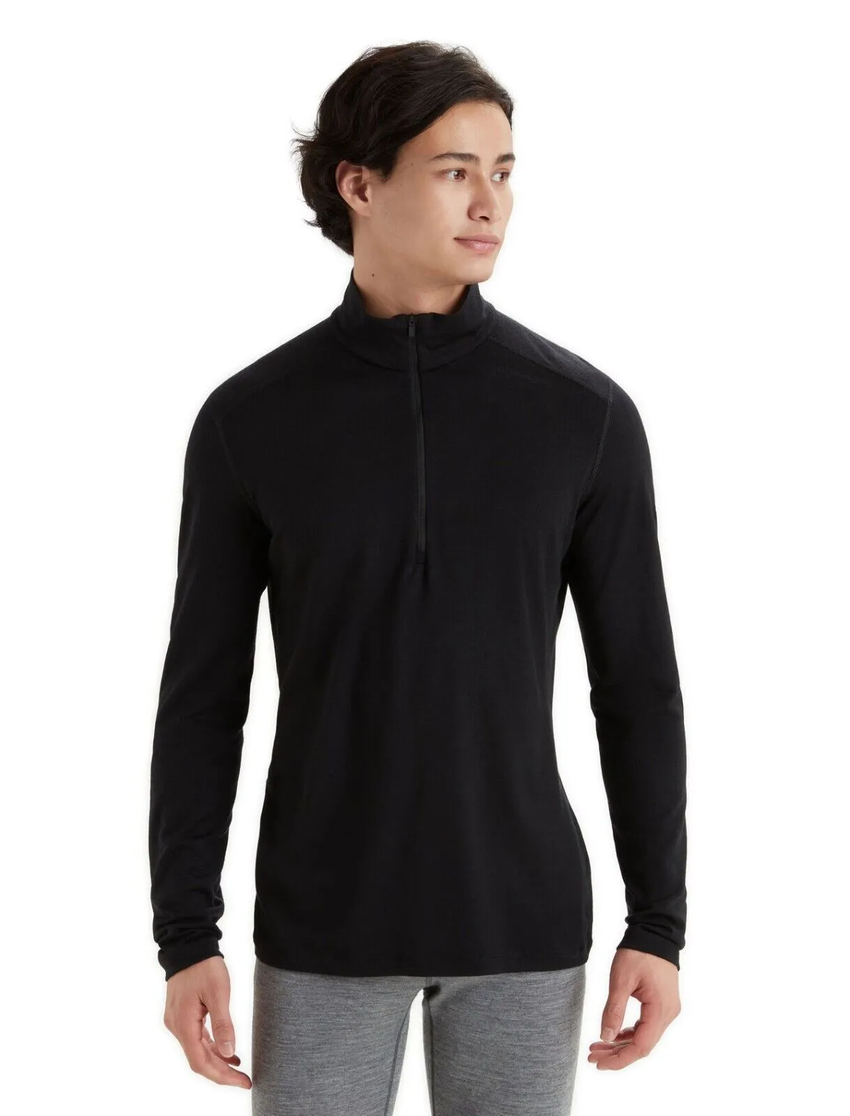 Icebreaker Merino Men's 200 Oasis Lightweight Long Sleeve Half Zip Tops Small